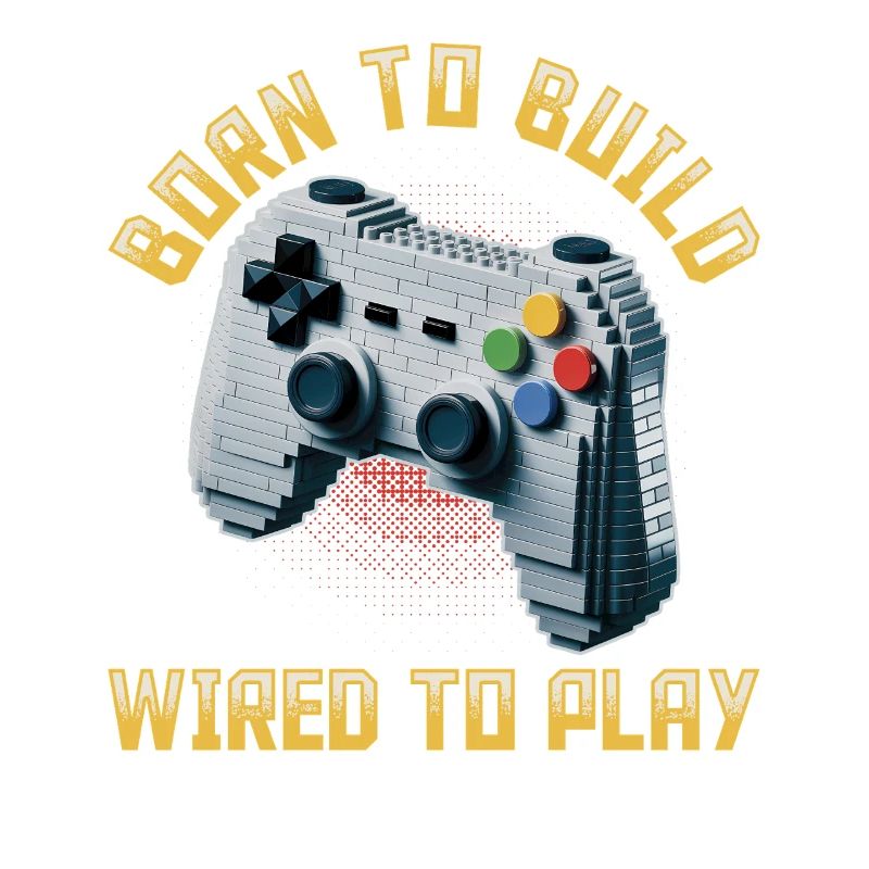 Building Blocks Gamer Gaming Brick Builder