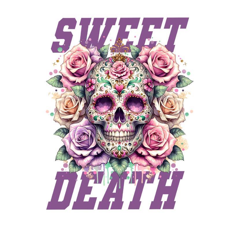 Flowers Skull Beauty Bloom