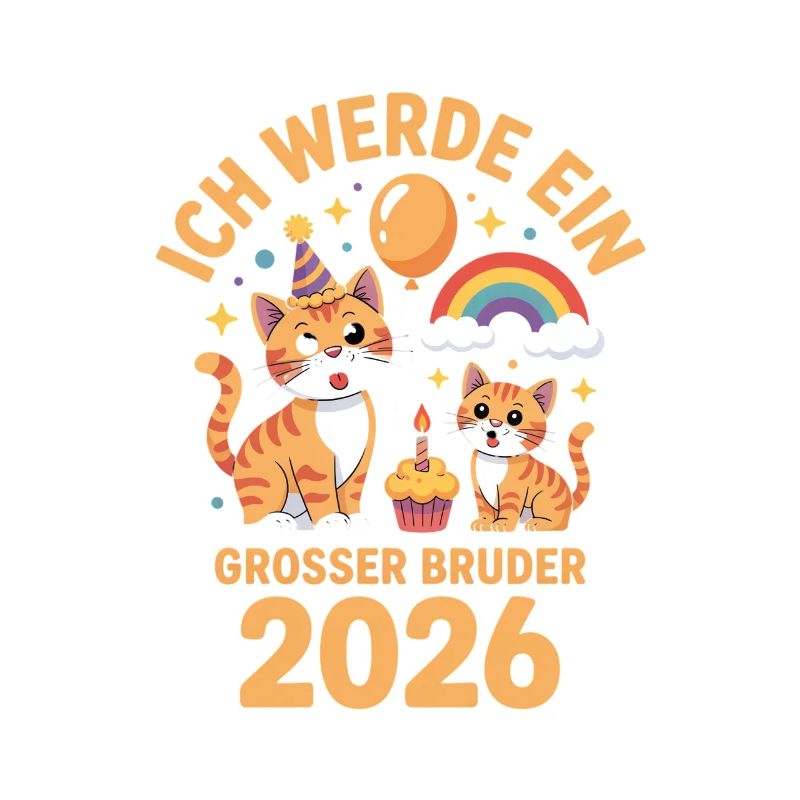 Ich werde ein grosser Bruder 2026 Katze Kätzchen