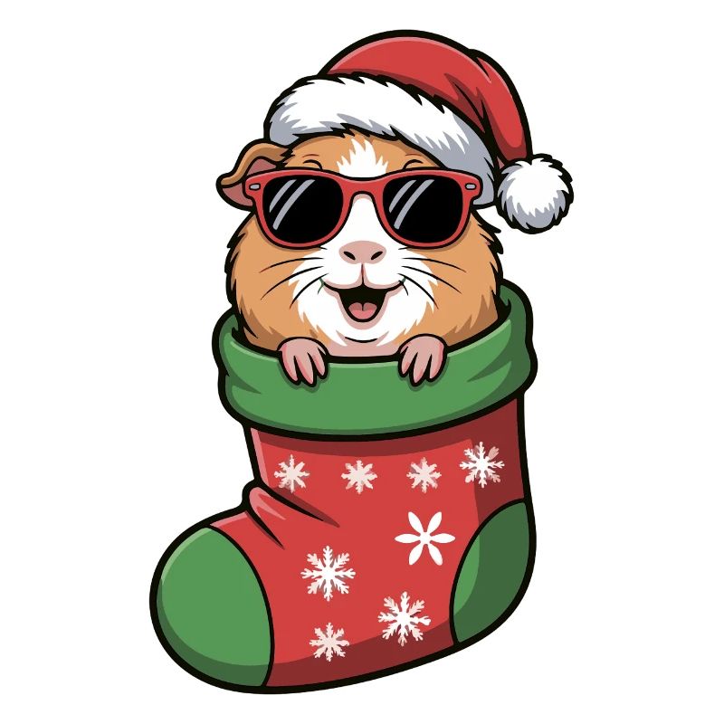 Hamster en bottes de Noël