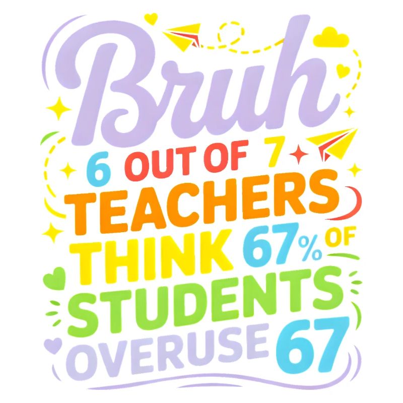 Bruh - Six Seven 6 7 Meme Fun Design