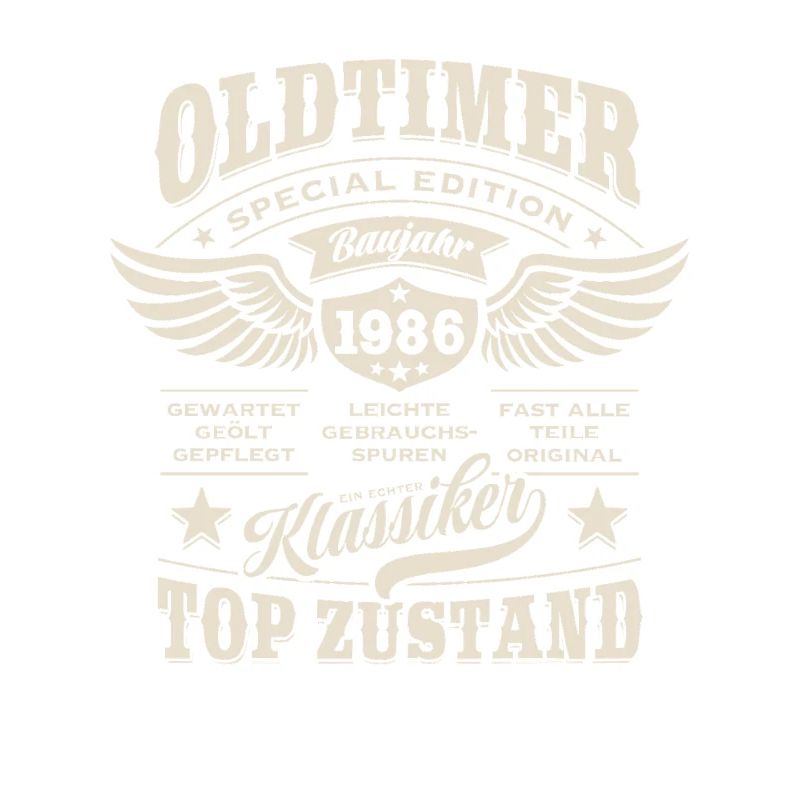 Oldtimer Modell 1986 | Geburtstag Geschenk