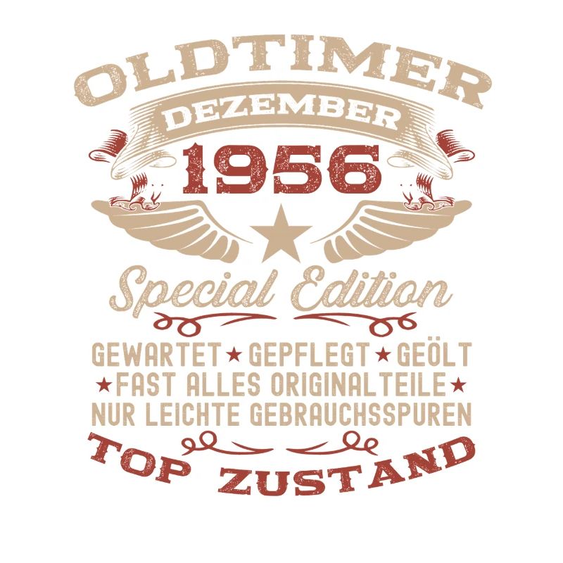 69. Geburtstag Geschenk Oldtimer Dezember 1956