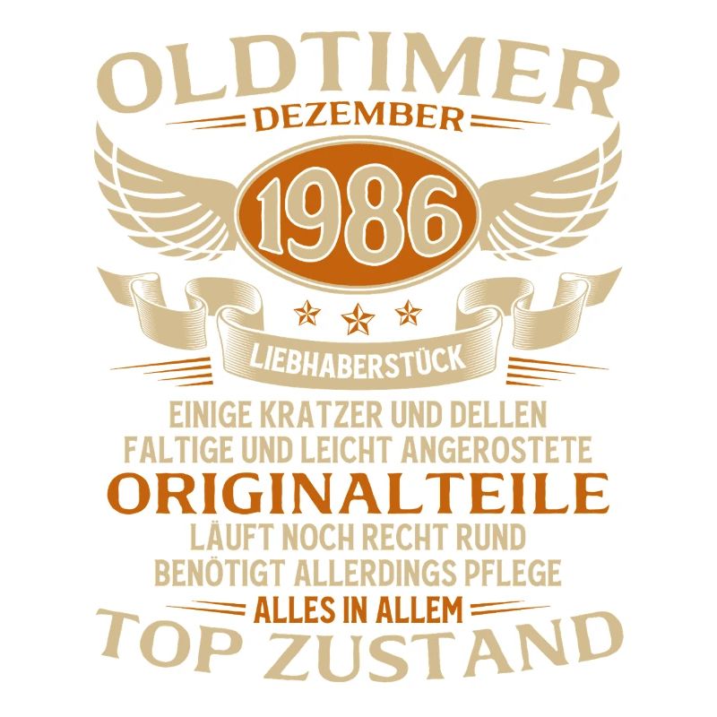 39. Geburtstag Geschenk Oldtimer Dezember 1986