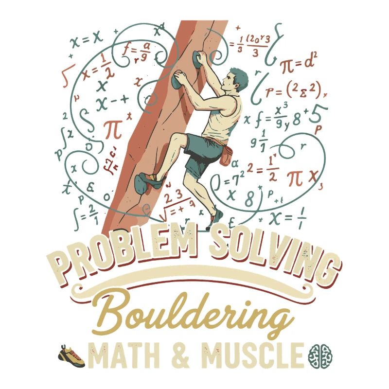 Bouldering Math & Muscle Problem Solving Climb