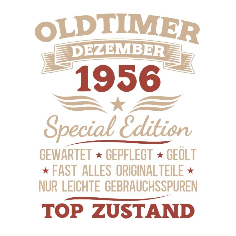 69. Geburtstag Geschenk Oldtimer Dezember 1956