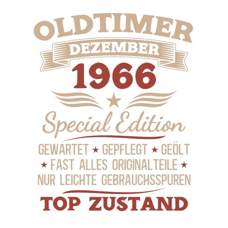 61. Geburtstag Geschenk Oldtimer Dezember 1966