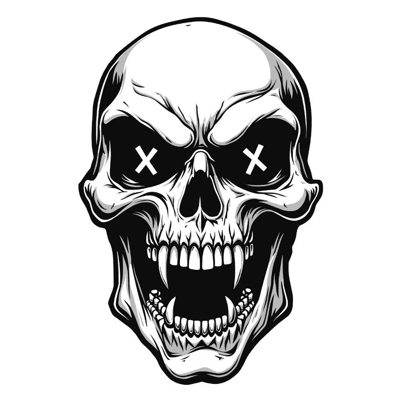 Vampire Skull Skull X Eyes Horror