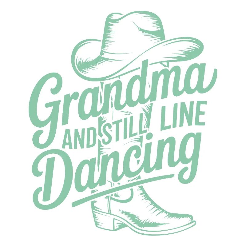 Großmutter tanzt Line-Dance