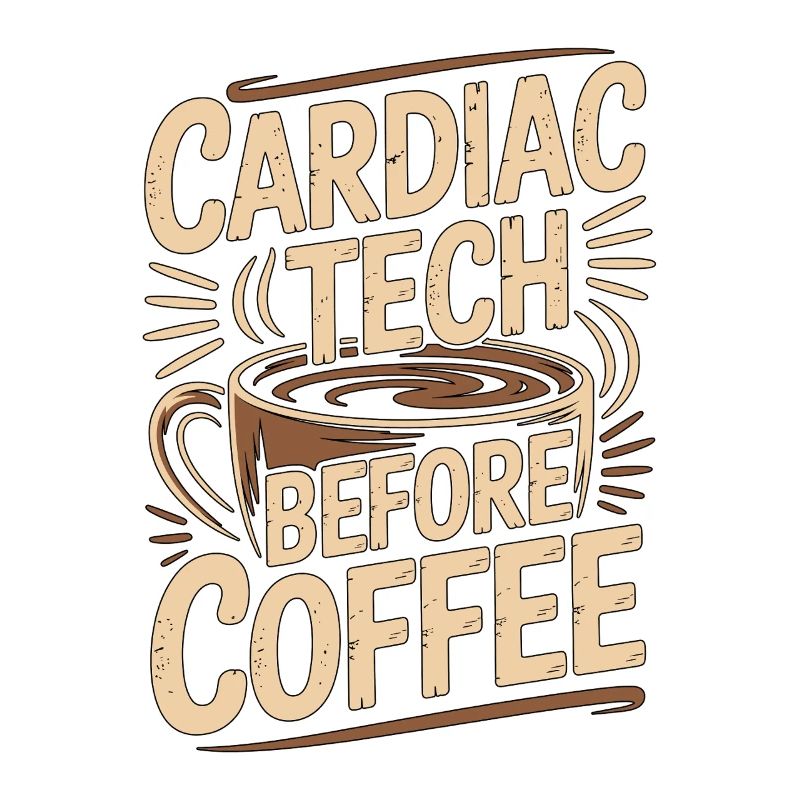 Technicien cardiaque avant le café Techno d’échographie Passionné de café
