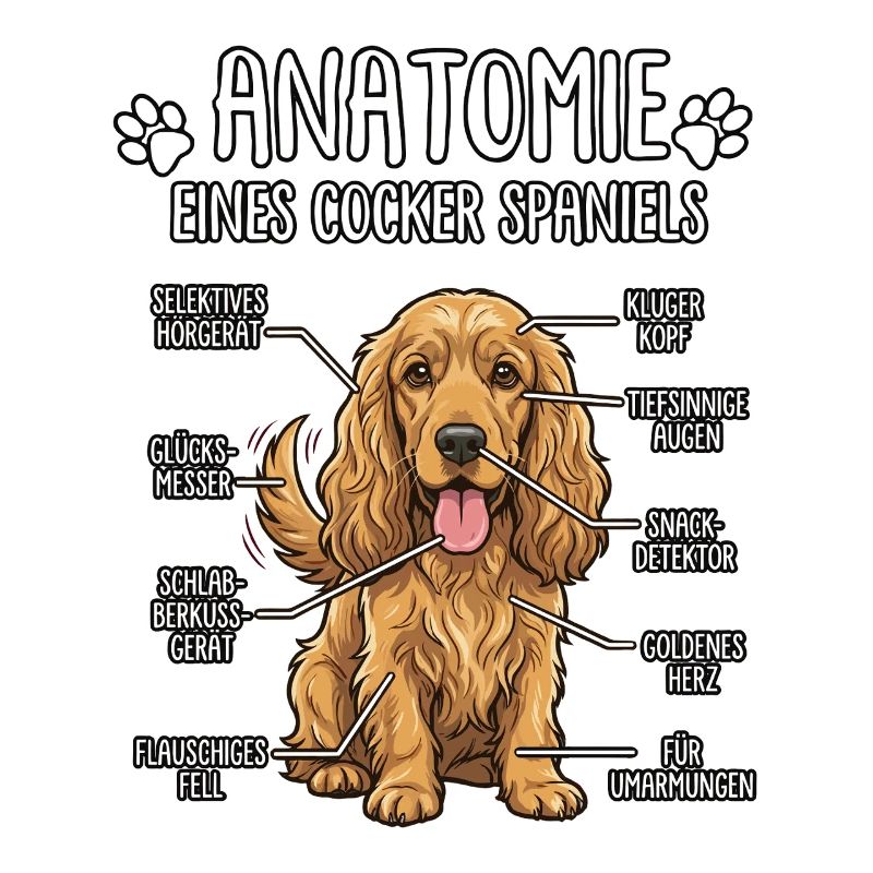 Cocker Spaniel : La vraie anatomie