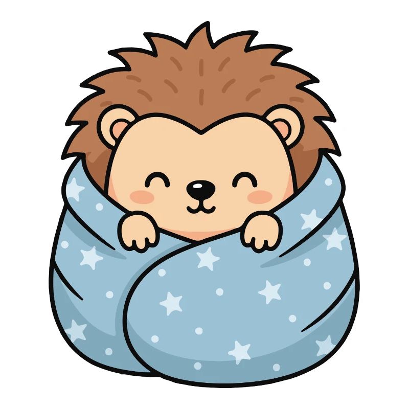 Star-hedgehog cuddle