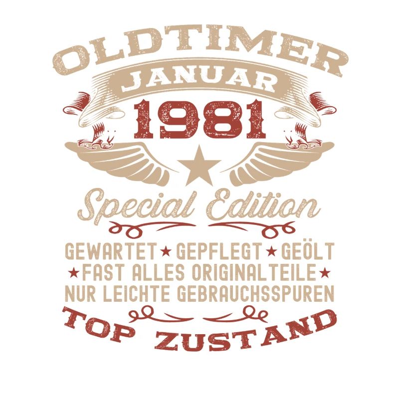 45. Geburtstag Geschenk Oldtimer Januar 1981