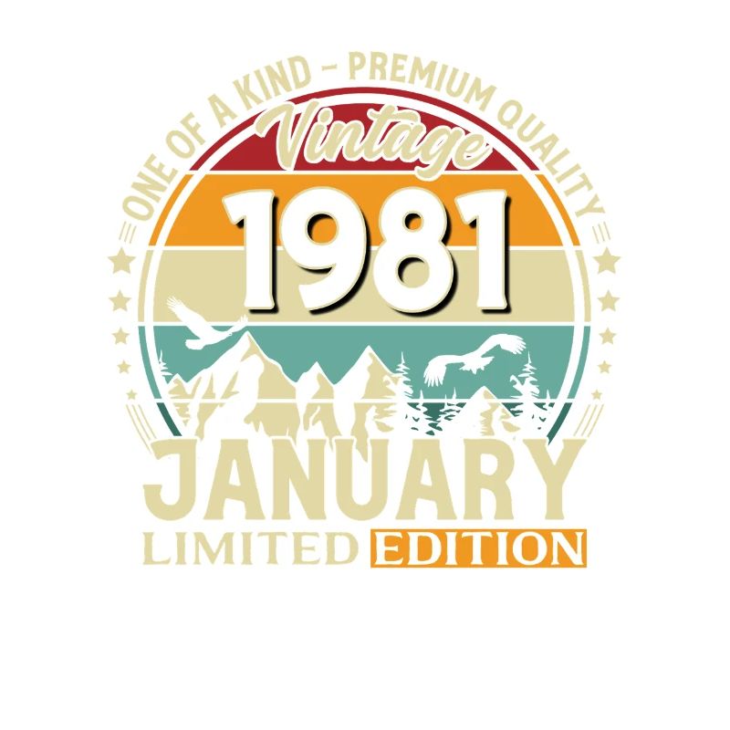 45e anniversaire Millésime de janvier 1981