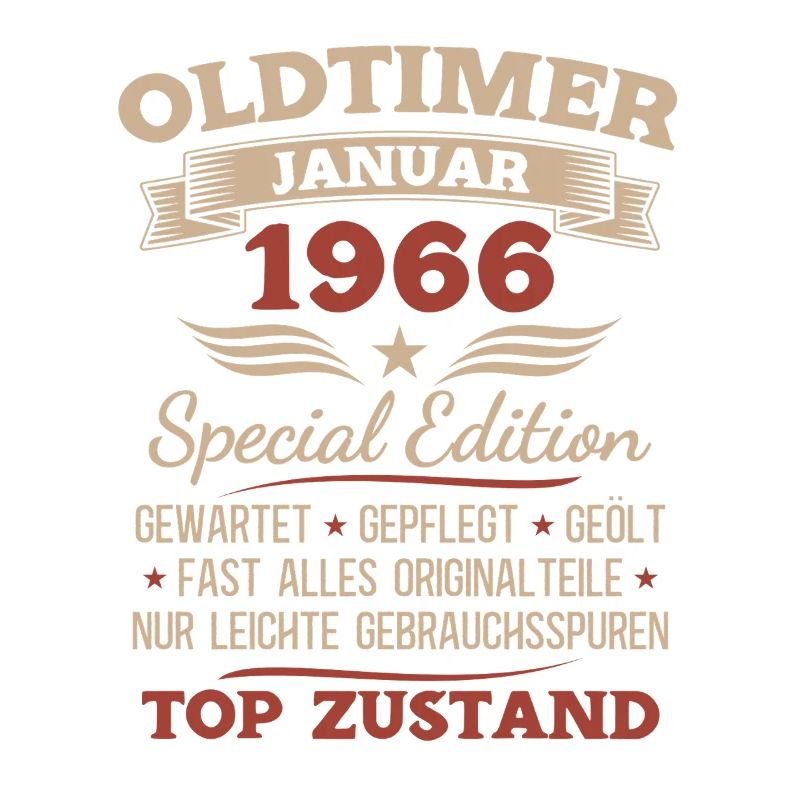 60. Geburtstag Geschenk Oldtimer Januar 1966