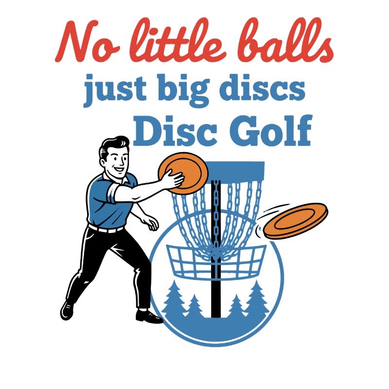 Pas de petites balles, juste de gros disques, disc golf, drôle