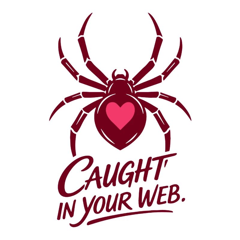 Caught in your web | Valentine's Day | Spider Heart
