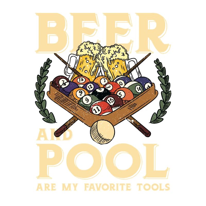 Beer and pool – favorite tools