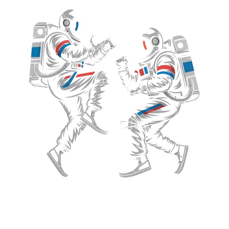 Duels d’astronautes dans un style rétro