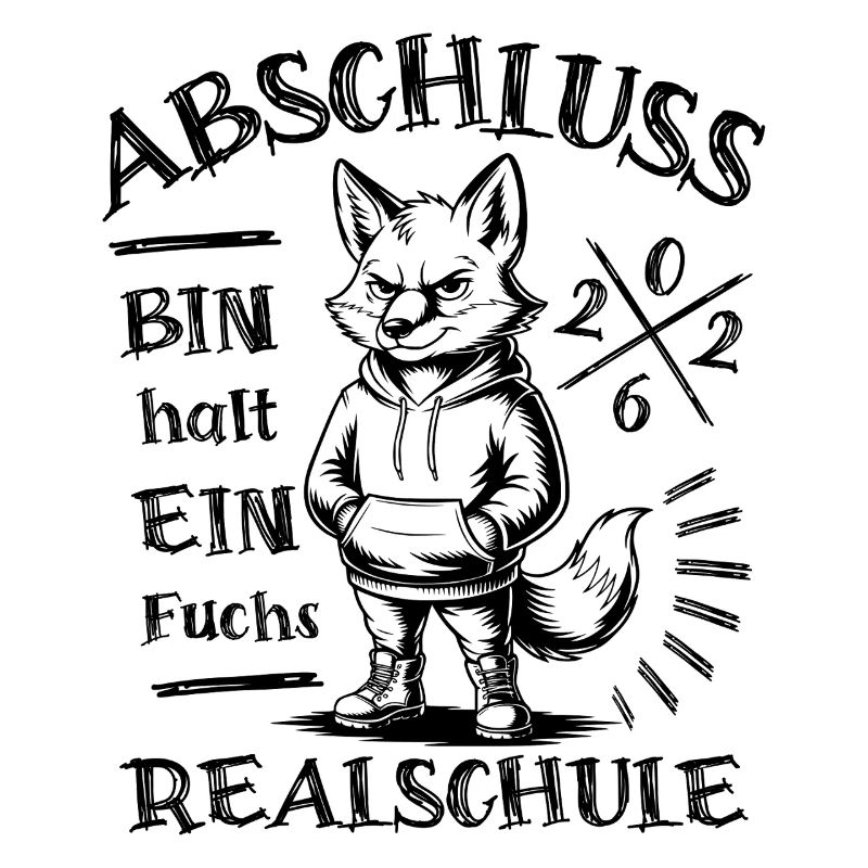 Abschluss 2026 Realschule - Bin halt ein Fuchs