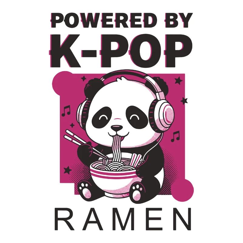 Propulsé par K-Pop Ramen Musique Kpop mignonne coréenne