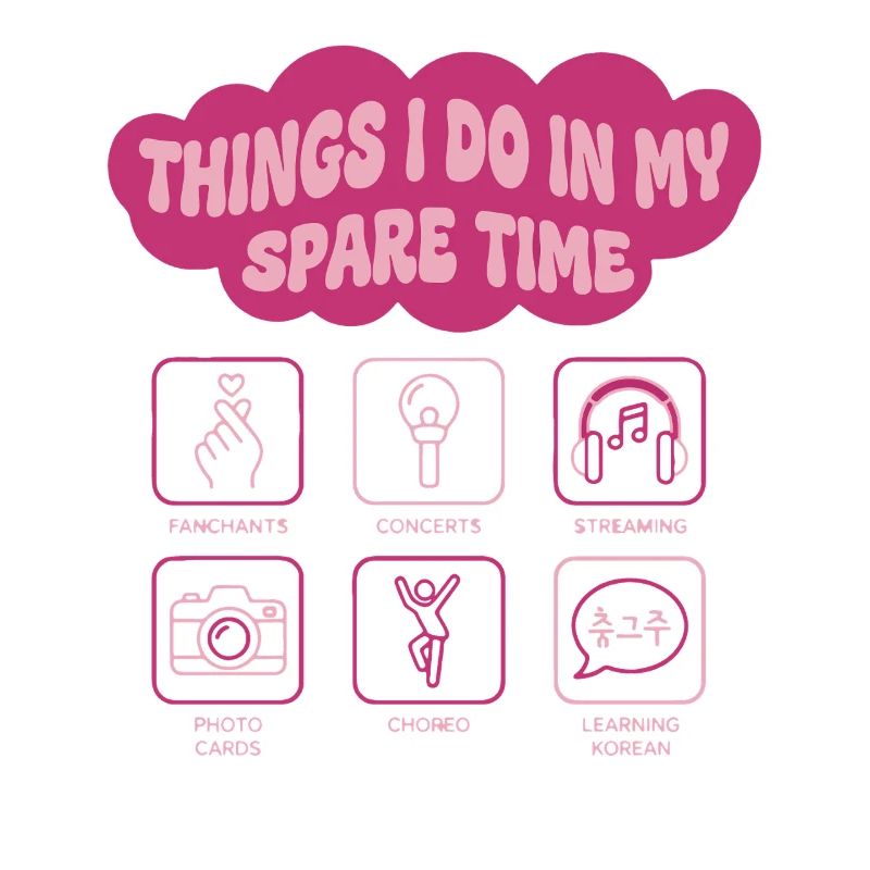Choses que je fais pendant mon temps libre Kpop coréenne