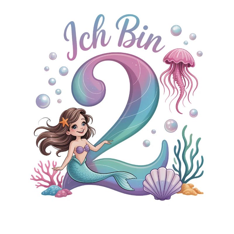 Ich Bin 2 Meerjungfrauen Mädchen 2. Geburtstag