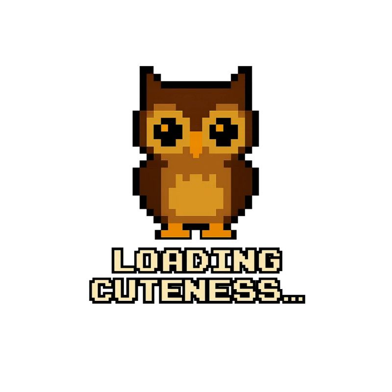 Pixel Eulen Loading Cuteness