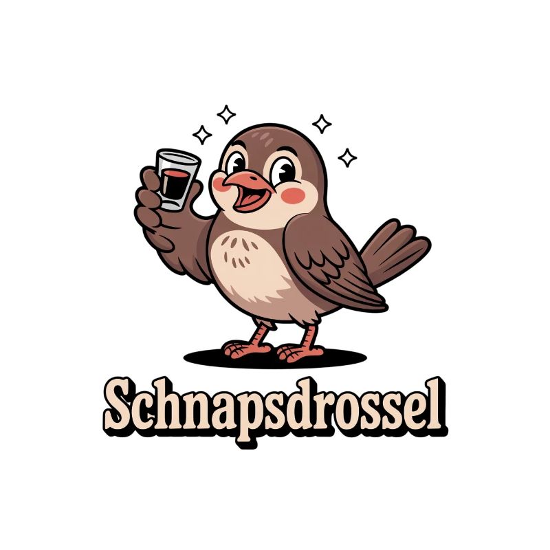 Schnapps Thrush Funny Drinking Saying