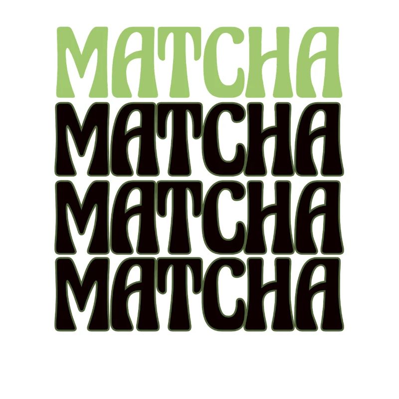 Matcha Retro Tee Liebhaber Design