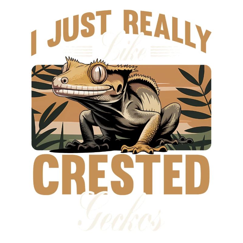 Funny Reptile Crested Gecko
