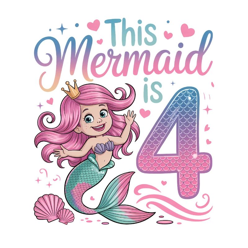 4e anniversaire de la sirène 4 ans