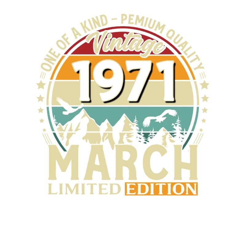 55e anniversaire cadeau de mari millésime mars 1971