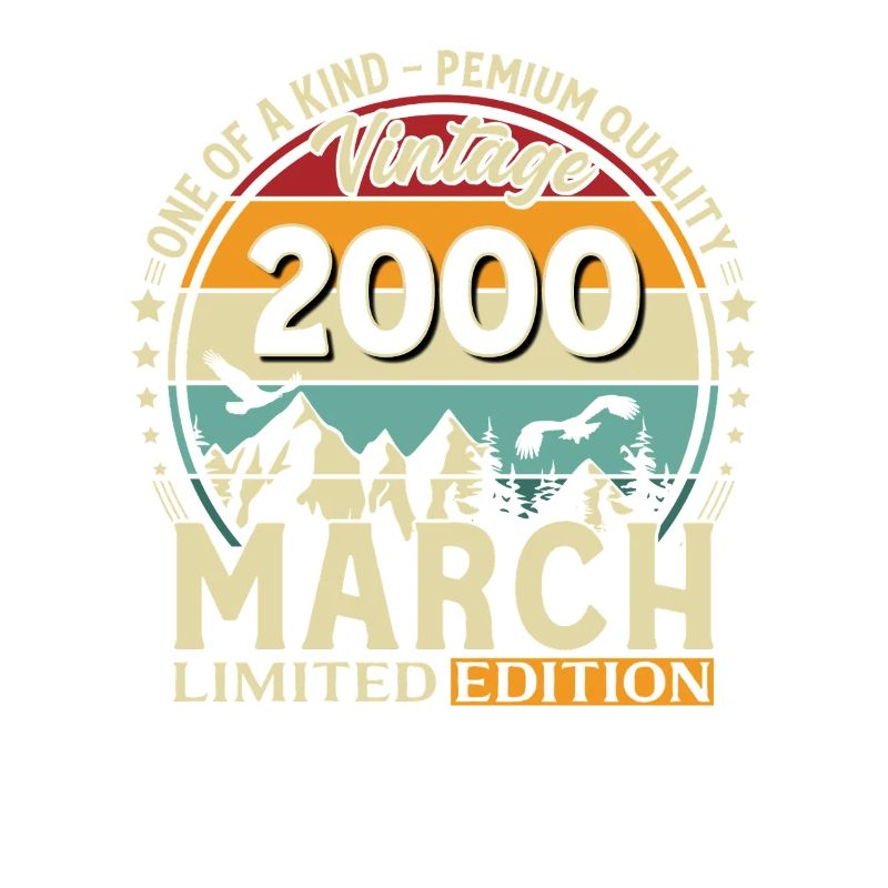 26. Geburtstag Geschenk Mann Vintage März 2000