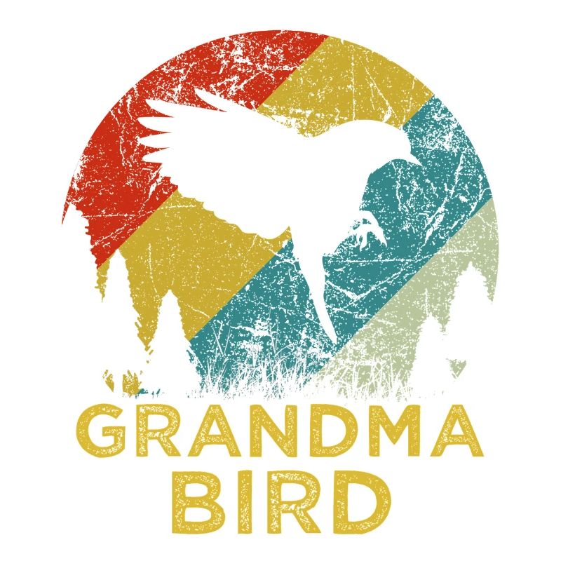 Mama Bird Retro-Muttertagsshirt aus den 70ern