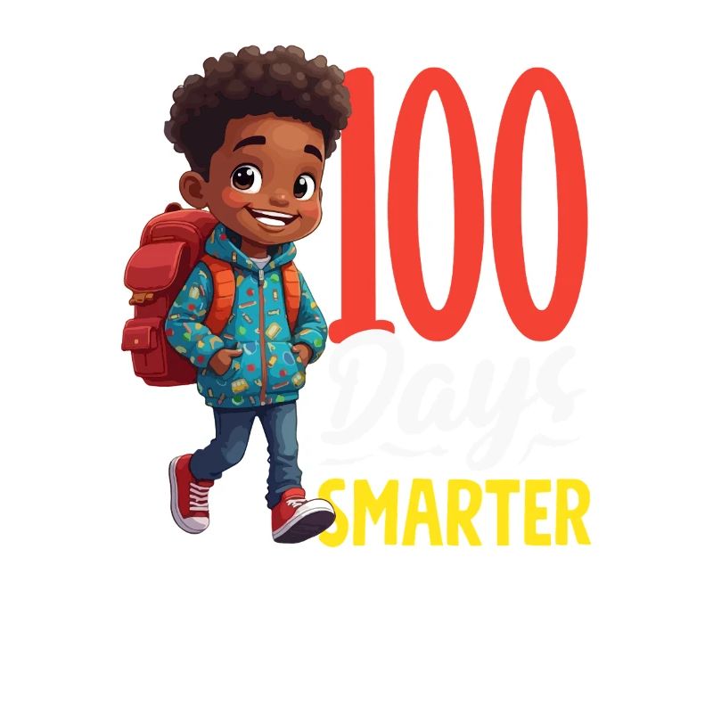 100 Days Smart Student with Backpack