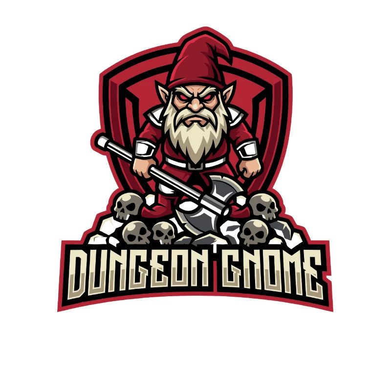 Evil Gnome, Dark Gnome, Goth Gnome, Funny Gnome