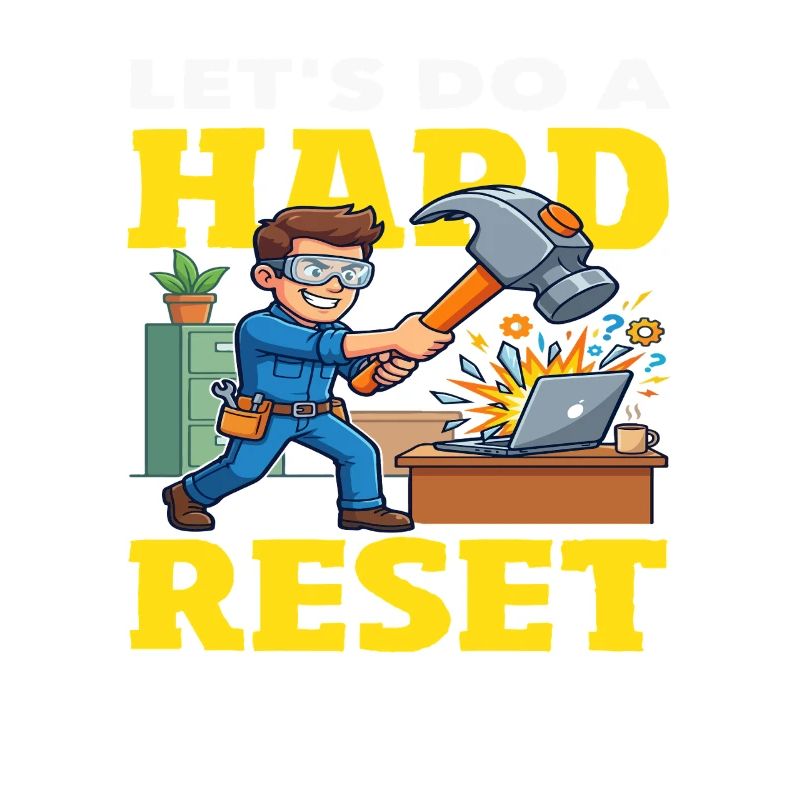 Machen wir einen Hard Reset Hammer Computer