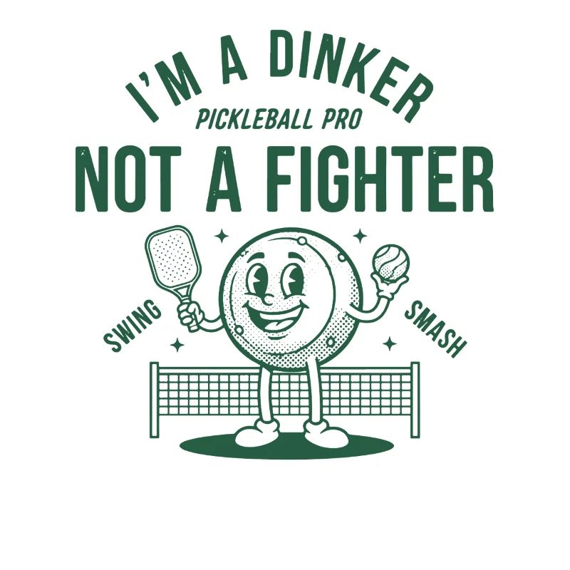Pickleball Im A Dinker Not A Fighter Pro Funny