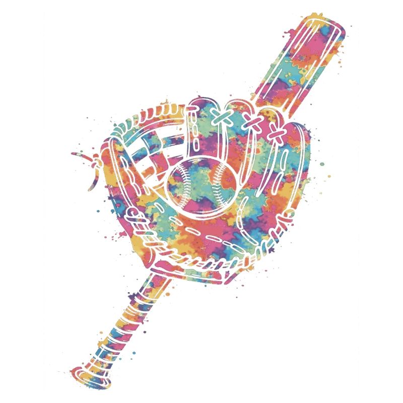 Ball and Bat Glove Multicolor