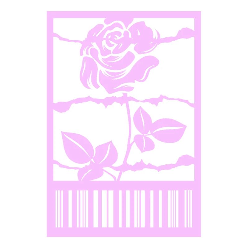 Gothic Rose Stacheldraht Strichcode Urban Style