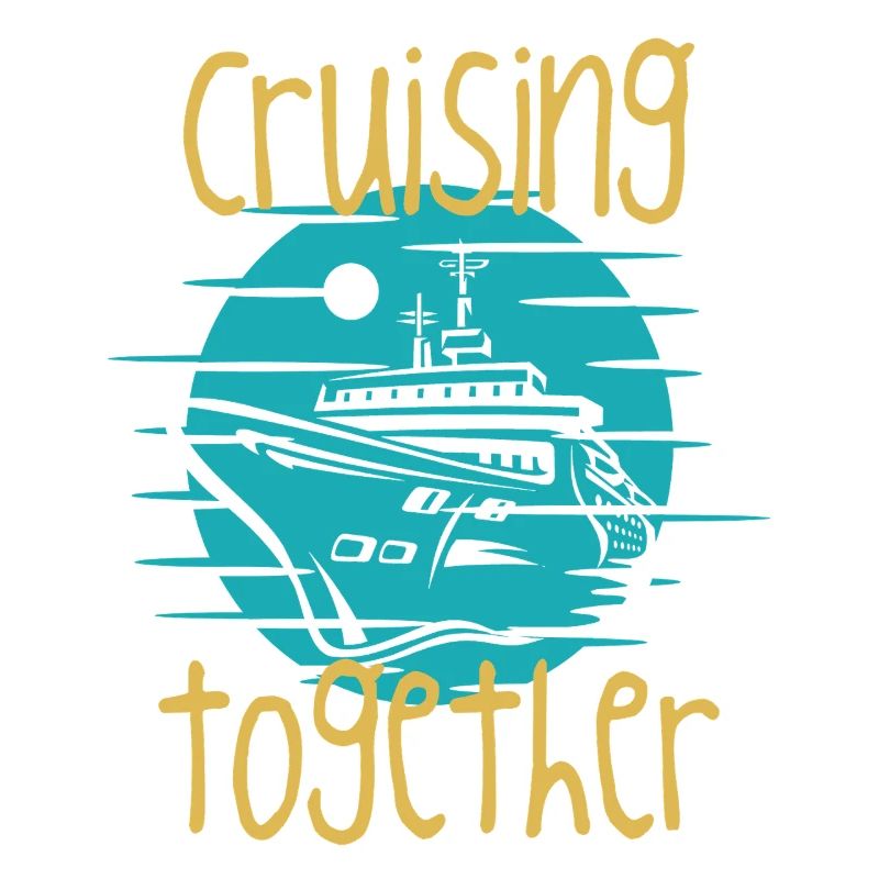 Graphique du bateau de croisière ensemble