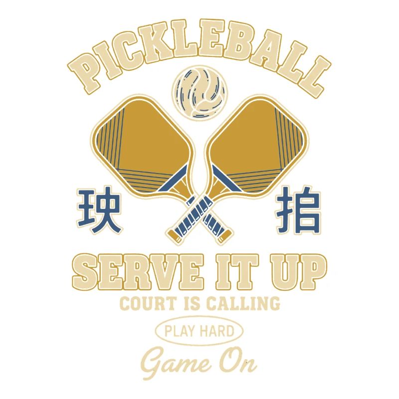 Pickleball Serve It Up Funny Player Game On
