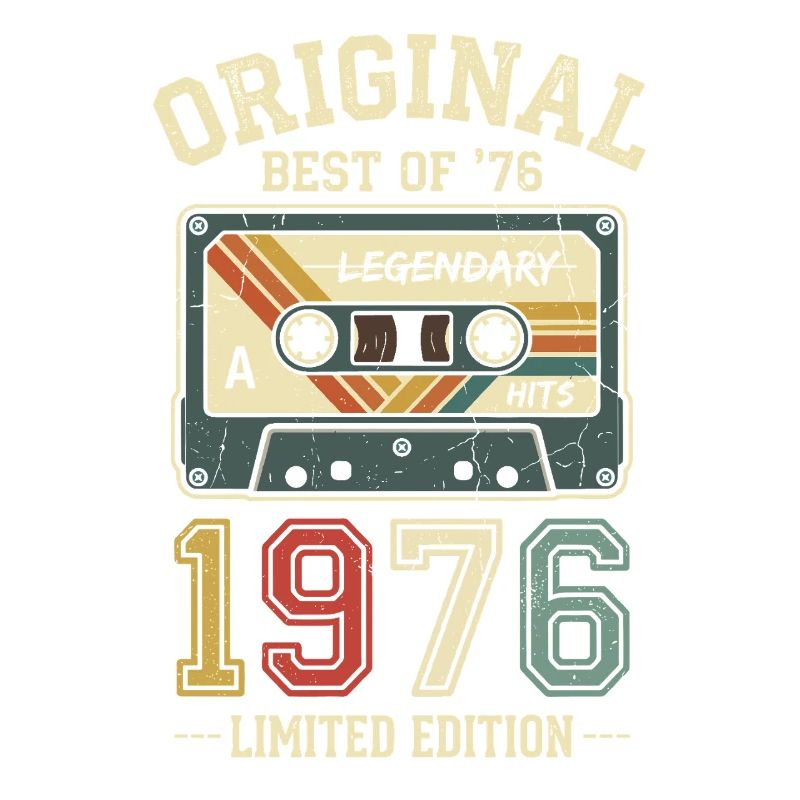 50e anniversaire de la cassette rétro originale de 1976
