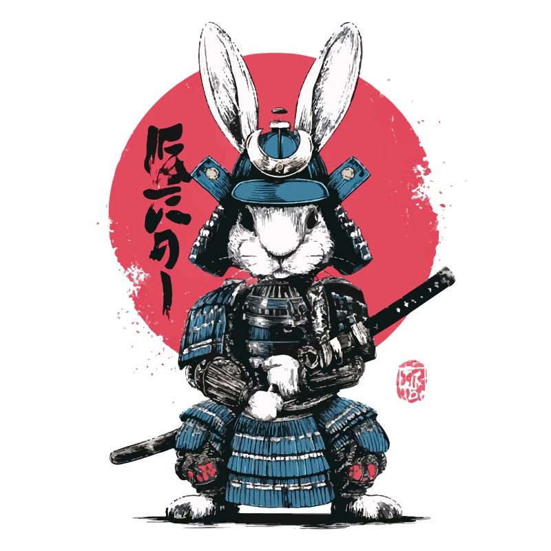 Bunny Samurai in Armor