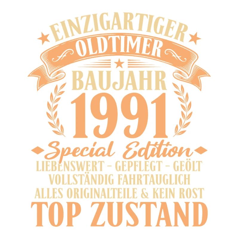 1991 Baujahr Oldtimer 35. Geburtstag Geschenkidee