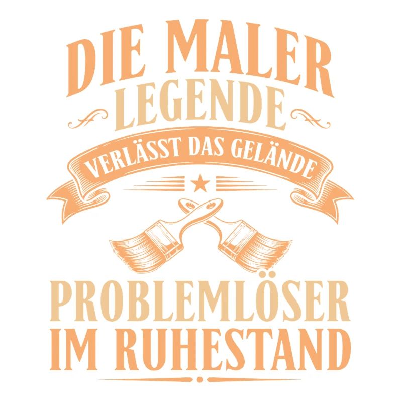 Maler Legende Ruhestand - Rente Abschied Geschenk