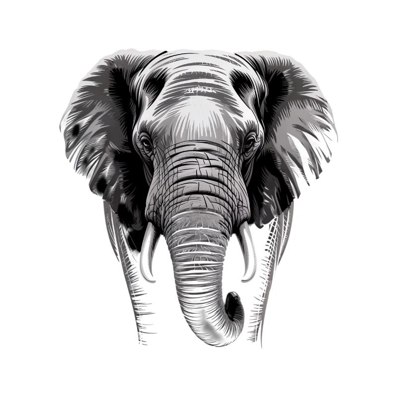 Éléphant tête d’éléphant