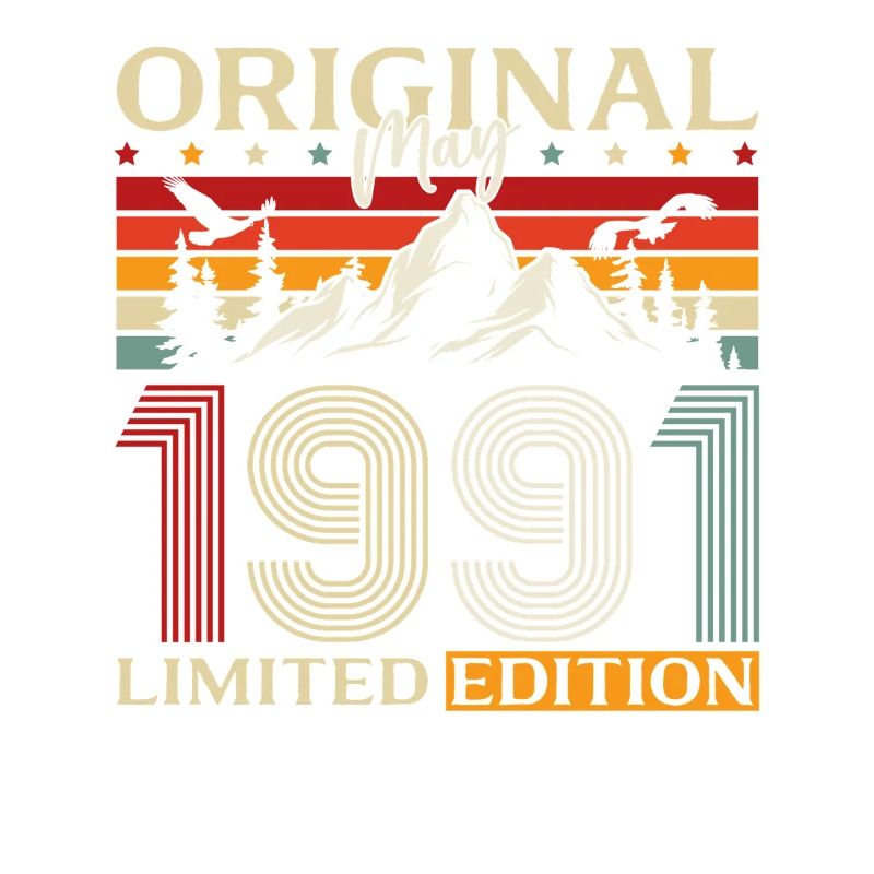 35. Geburtstag Geschenk Original Mai 1991