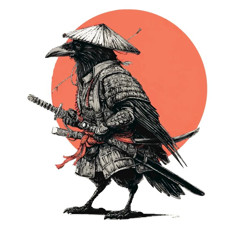 Armure de Samouraï Corbeau